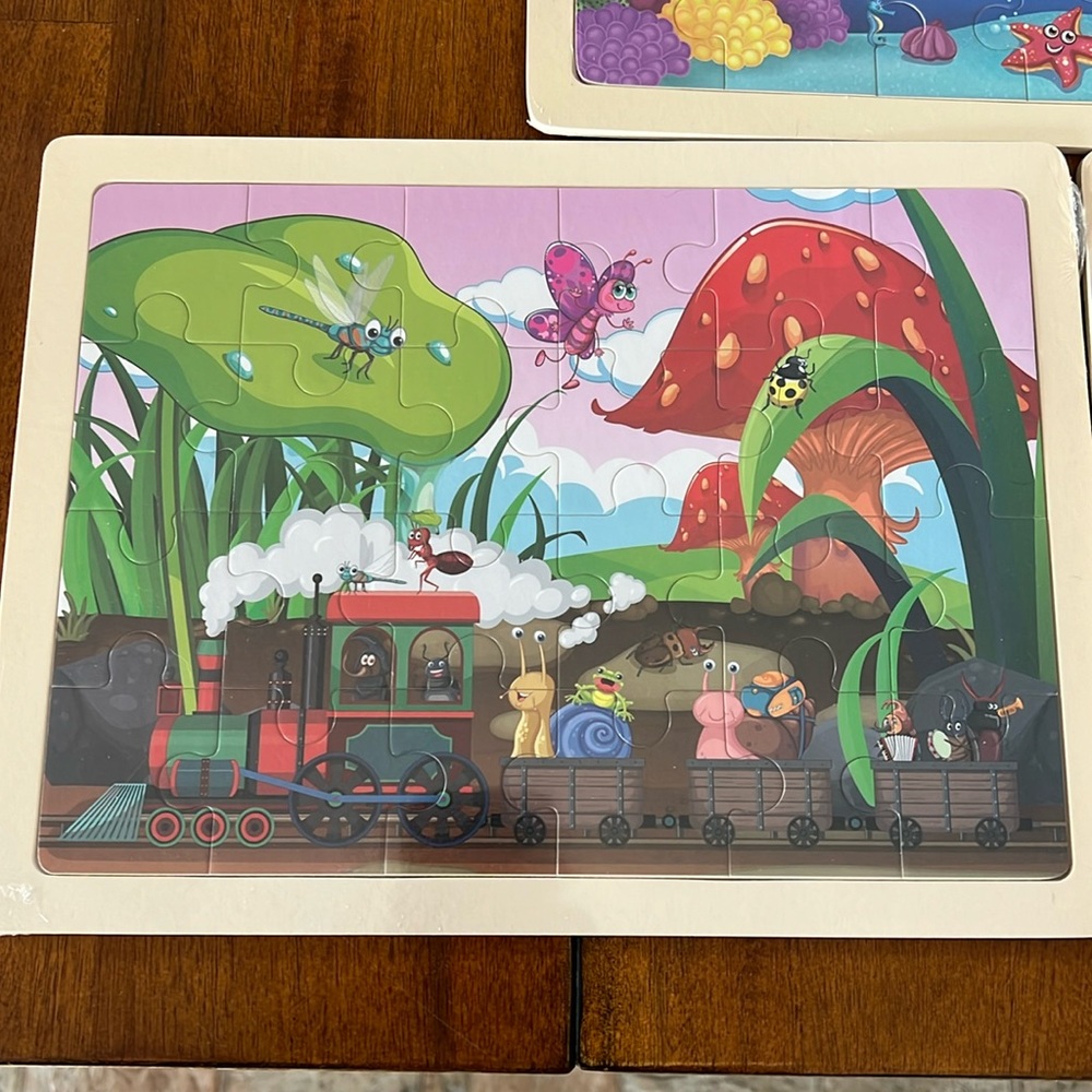 Wooden puzzles (3pk)